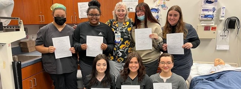 Health Occupations Students Pass Nurse Aide Training Image