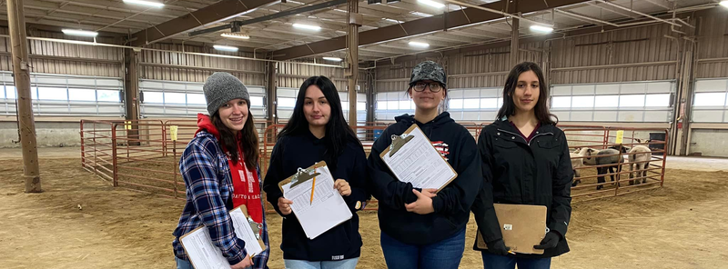 Milton-Union MVCTC FFA Chapter competes in the Livestock Judging CDE Image