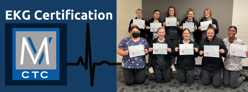 Health Occupations Seniors Complete EKG Technician Certification Image